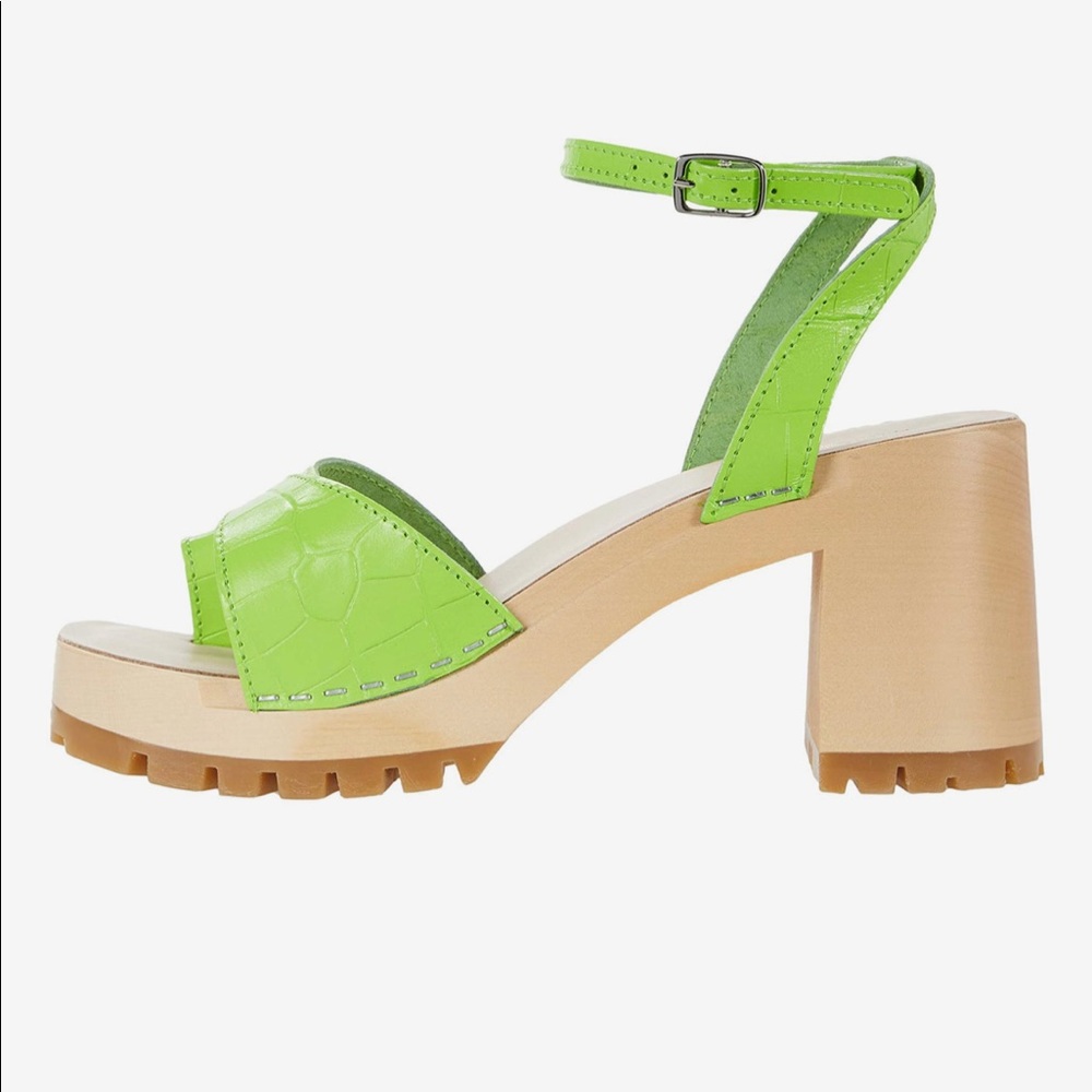 Chunky Heel Swedish Hasbeen Clogs